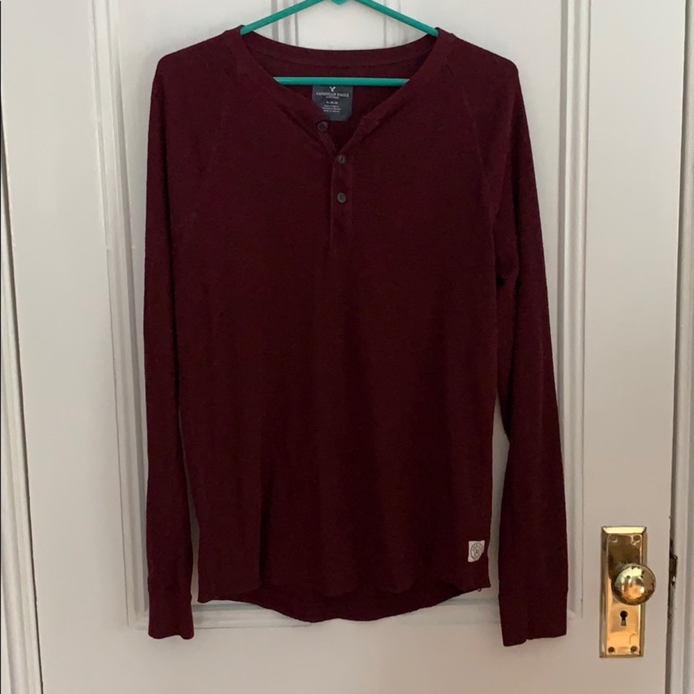 American Eagle Waffle Knit Shirt